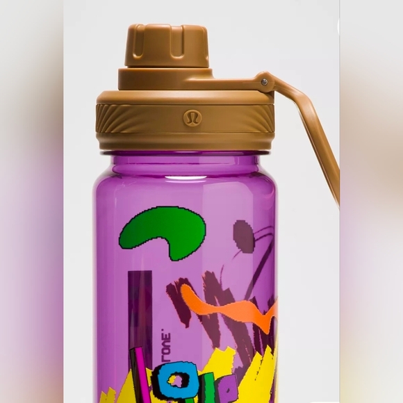 Lululemon Back To Life Clear Bottle 24oz Dark Mystic/Bold Beige Pride, New! - Picture 2 of 3